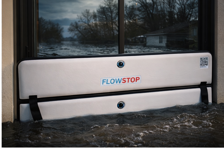 FlowStop Barrier Protecting Against Flood Water