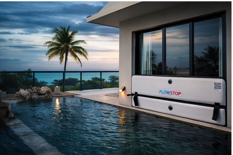 FlowStop Barrier at Luxury Florida Pool Home